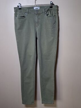 PAIGE Women's Verdugo Ankle Olive Green Skinny Jeans; Size 30